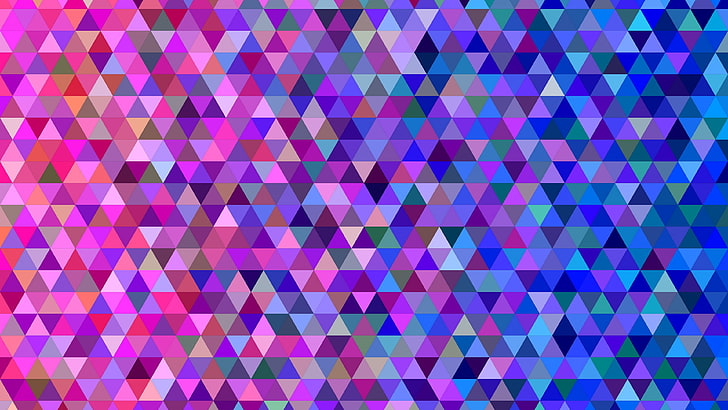 자, 담홍색, 제비꽃, 무늬, 직물, 마젠타, 삼각형, 디자인, 다각형, 화려한, 여러 가지 빛깔의, HD 배경 화면