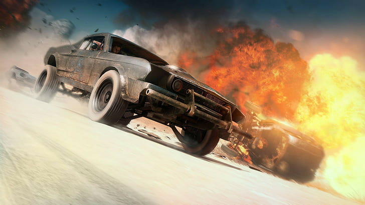 Mad Max Game, Mad Max, Auto, Geschwindigkeit, Feuer, Verfolgung, Spiel, HD-Hintergrundbild