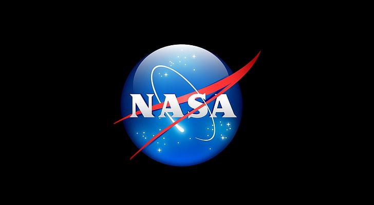 НАСА, логотип НАСА, Космос, НАСА, логотип, HD обои