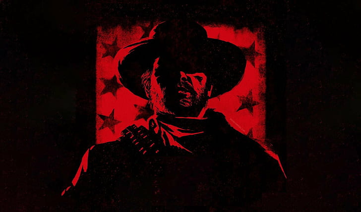 Red Dead Redemption 2 ، فن رقمي ، صورة غلاف ، Rockstar Games، خلفية HD