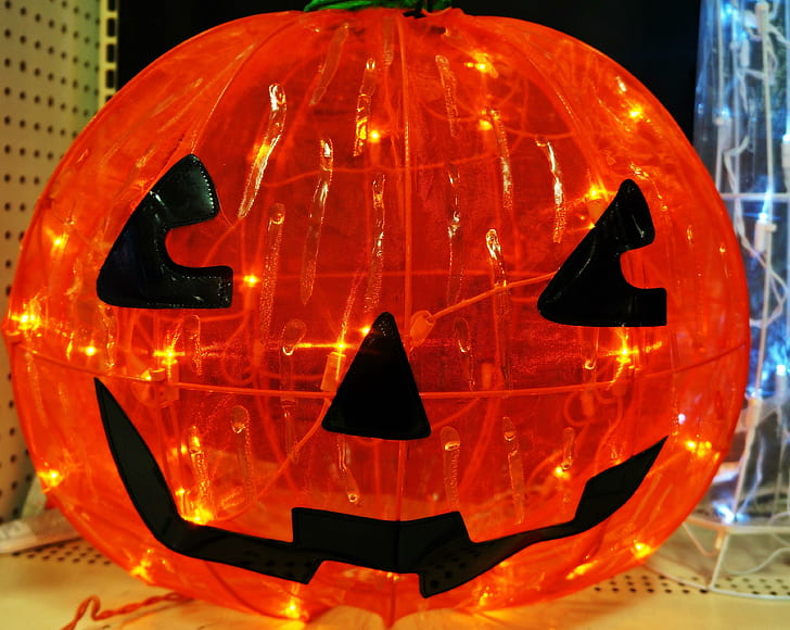Illuminated Pumpkin, illuminated-pumpkin, lighted-jack-o-lantern, lit-pumpkin, lighted-pumpkin, HD wallpaper