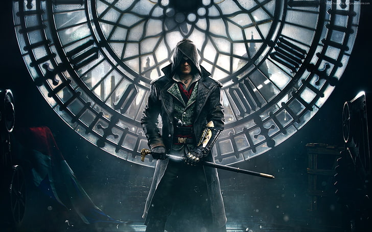 cadre en métal noir et gris, Assassin's Creed Syndicate, Assassin's Creed, Fond d'écran HD