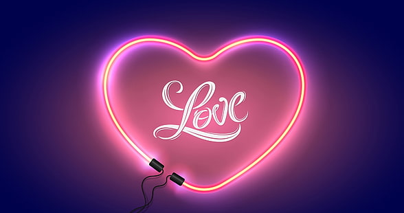  light, love, romance, heart, happy, Valentine's Day, HD wallpaper HD wallpaper