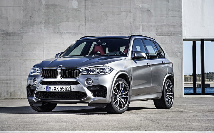2015 BMW X5 M, gray bmw suv, 2015, cars, HD wallpaper