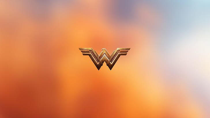 4K, โลโก้, น้อยที่สุด, Wonder Woman, วอลล์เปเปอร์ HD