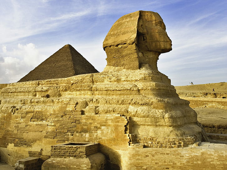 La esfinge cerca de El Cairo Egipto, Egipto, cerca, esfinge, el cairo, Fondo de pantalla HD