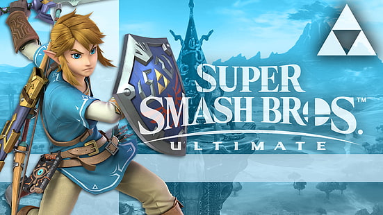 Videospiel, Super Smash Bros. Ultimate, Link, Die Legende von Zelda: Atem der Wildnis, HD-Hintergrundbild HD wallpaper