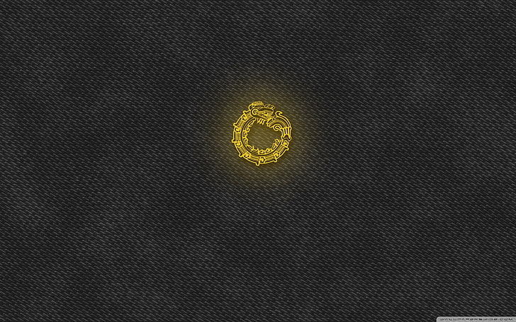 ouroboros, logo, dragon, circle, HD wallpaper