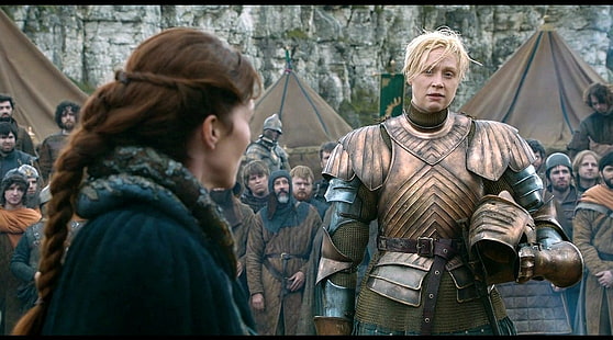 Acara TV, Game Of Thrones, Brienne Of Tarth, Catelyn Stark, Gwendoline Christie, Michelle Fairley, Wallpaper HD HD wallpaper