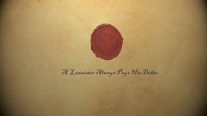 Game of Thrones, House Lannister, quote, HD wallpaper