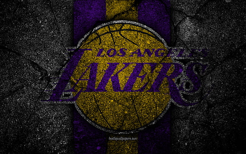 Basquete, Los Angeles Lakers, Logotipo, NBA, HD papel de parede HD wallpaper