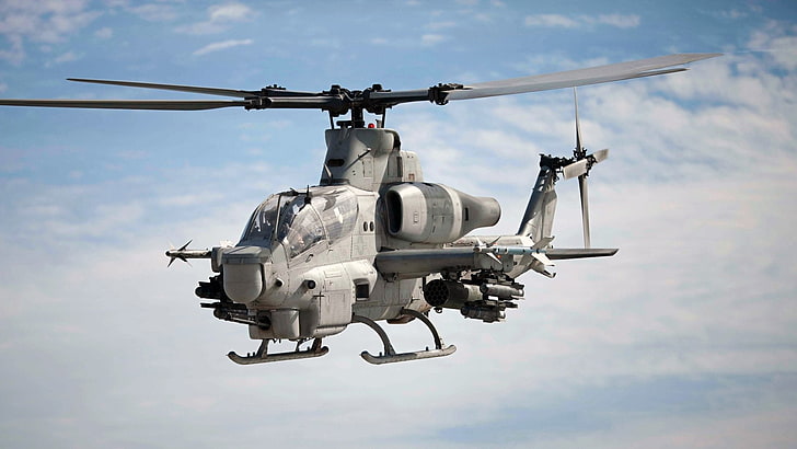 مروحيات عسكرية من طراز Bell AH-1Z Viper ، مروحية هجومية ، وطائرة مروحية، خلفية HD