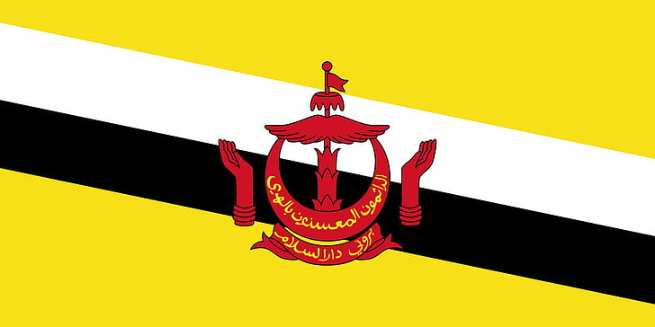 Flaga 2000px Brunei SVG, Tapety HD
