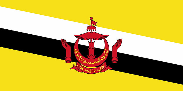 2000px флаг на Бруней svg, HD тапет HD wallpaper