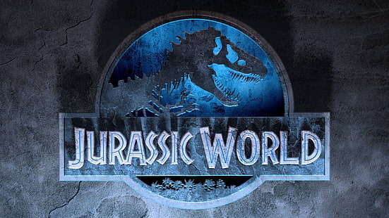 Jurassic World-logotyp, Jurassic Park, Jurassic World, HD tapet HD wallpaper