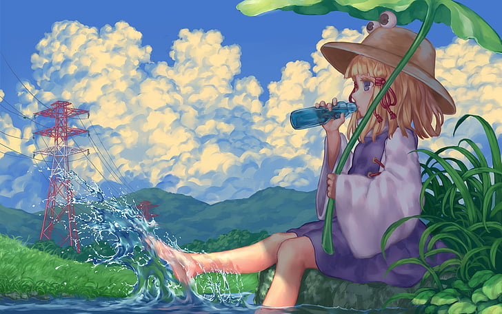 Anime, Touhou, Suwako Moriya, HD wallpaper