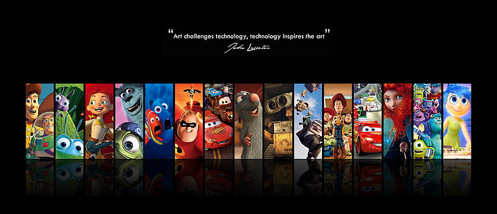 Bilar (film), Finding Nemo, Inc., Inside Out, monster, Pixar Animation Studios, Toy Story, HD tapet HD wallpaper