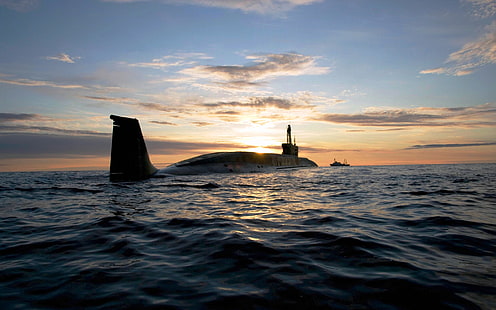 Proyecto submarino 955 Rusia, submarino blanco y gris, Guerra y ejército, Submarino, guerra, ejército, Fondo de pantalla HD HD wallpaper