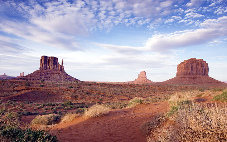 Летняя сцена из пустынного района Дикого Запада Вид на долину Монументов в Аризоне США Обои для мобильных телефонов Планшеты и ноутбуки 5200 × 3250, HD обои
