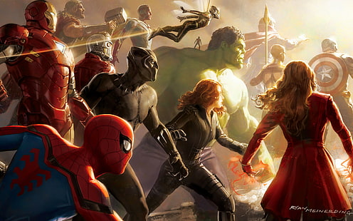 Infinity, artwork, Avengers, war, HD wallpaper HD wallpaper