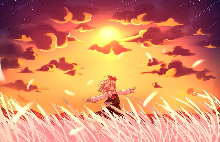 Anime, Touhou, Blond, Rumia (Touhou), HD-Hintergrundbild