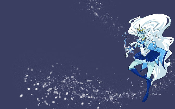 Adventure Time, Ice Queen, winter, crossover, Sailor Moon, anime girls, anime, HD wallpaper