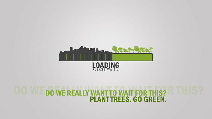 초록, 타이포그래피, 오염, 나무, 공장, HD 배경 화면