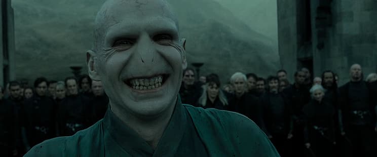  Lord Voldemort, wizard, Harry Potter and the Deathly Hallows, laughing, HD wallpaper HD wallpaper