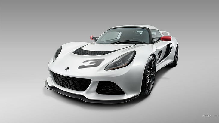 Lotus Exige, Lotus, белые машины, суперкар, автомобиль, HD обои