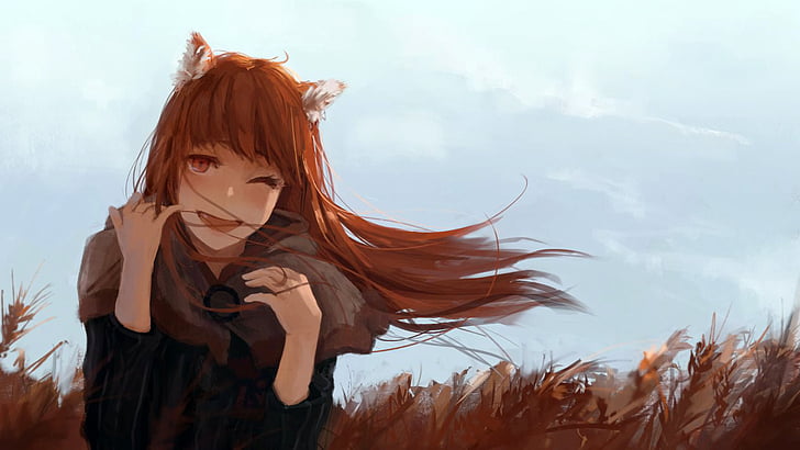 Anime, Spice and Wolf, Holo (Spice & Wolf), Wheat, HD wallpaper
