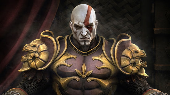 Kratos Throne 4K 8K, Kratos, Trono, Sfondo HD HD wallpaper