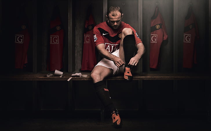 Wayne Rooney, soccer player, HD wallpaper
