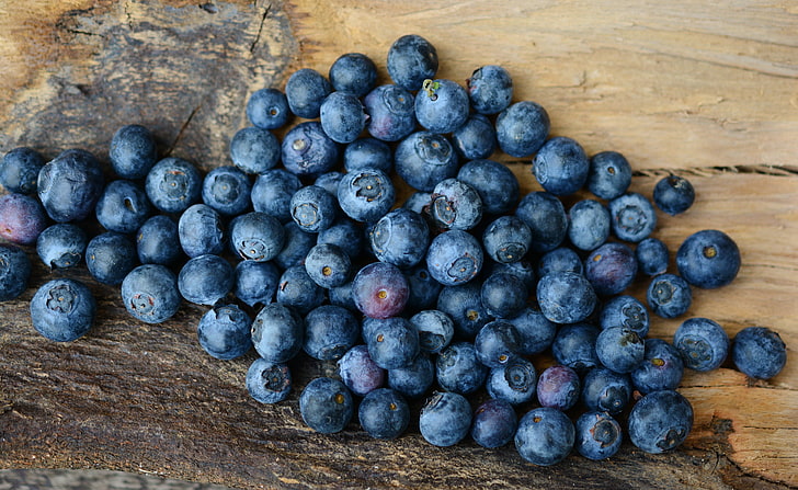 bunch of blueberries, blueberries, berries, ripe, HD wallpaper