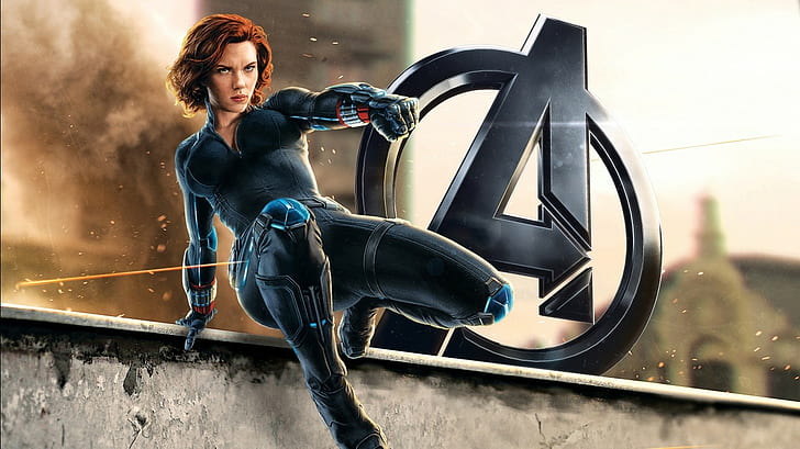 Avengers: Age of Ultron, The Avengers, Black Widow, Scarlett Johansson, HD tapet