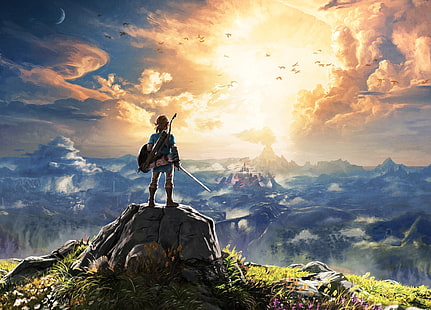 Link wallpaper, The Legend of Zelda: Breath of the Wild, videogiochi, The Legend of Zelda, Link, botw, Sfondo HD HD wallpaper