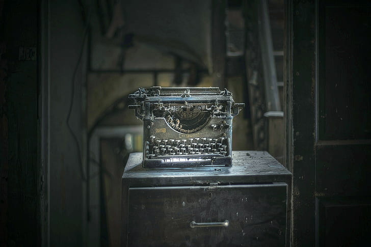 máquinas de escribir, viejo, polvo, Fondo de pantalla HD