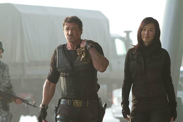 The Expendables, The Expendables 2, Barney Ross, Maggie (The Expendables), Nan Yu, Sylvester Stallone, HD wallpaper