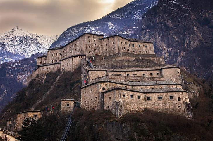 Italia, castillo, Fondo de pantalla HD