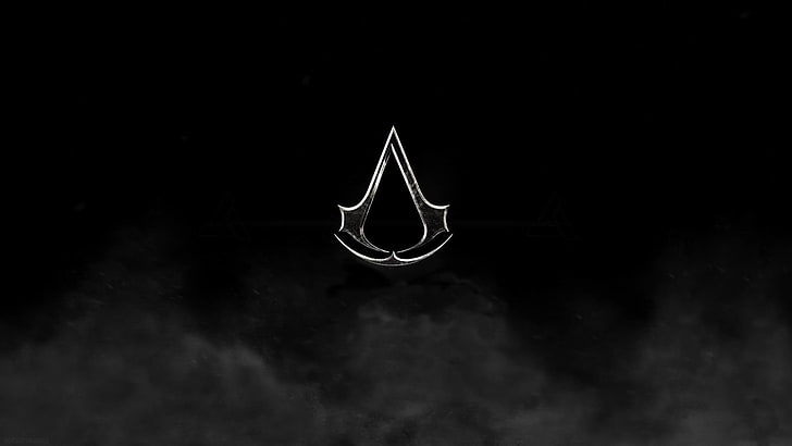 Assassin's Creed logo duvar kağıdı, Assassin's Creed, video oyunları, HD masaüstü duvar kağıdı