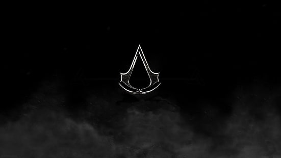 Papel de parede de logotipo de Assassin's Creed, Assassin's Creed, videogames, HD papel de parede HD wallpaper