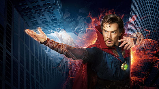 Wallpaper Dr. Strange, sihir, fantasi, poster, Benedict Cumberbatch, Doctor Strange, Wallpaper HD HD wallpaper