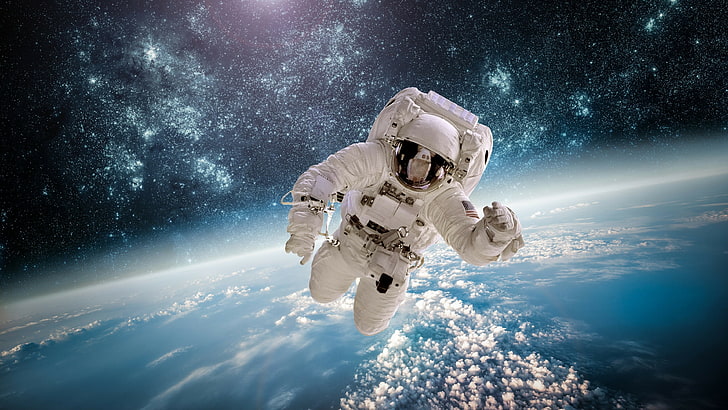 himmel, astronaut, weltraum, erde, weltraum, planet, HD-Hintergrundbild