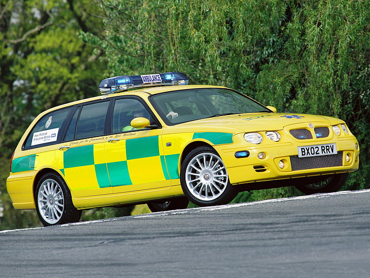 2001 ، سيارة إسعاف ، طوارئ ، m g ، stationwagon ، zt t، خلفية HD