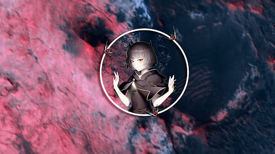Nero (Kara Yonca), Kara Yonca, anime kızlar, anime, uzay, Kara boğalar, HD masaüstü duvar kağıdı HD wallpaper
