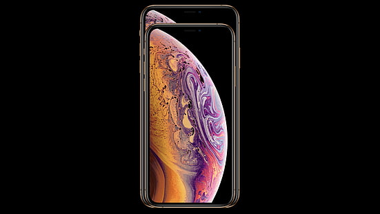 iPhone XS, iPhone XS Max, guld, smartphone, 5k, Apple September 2018 Event, HD tapet HD wallpaper
