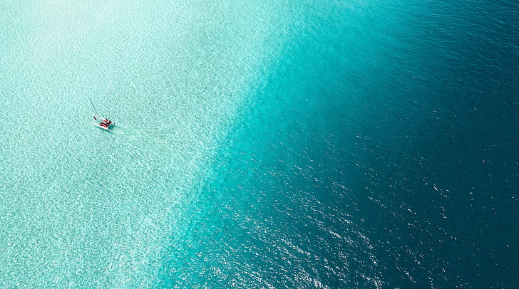 Catamaran Cruises, Blue Tropical Water,..., Travel, Islands, Above, View, Nature, Paradise, Summer, Tropical, Aerial, Maldives, Sailing, Vacation, Sail, Catamaran, tourism, clearwater, DronePhotography, cruises, HD wallpaper