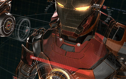 Железный человек, Железный человек, Мстители, HD обои HD wallpaper
