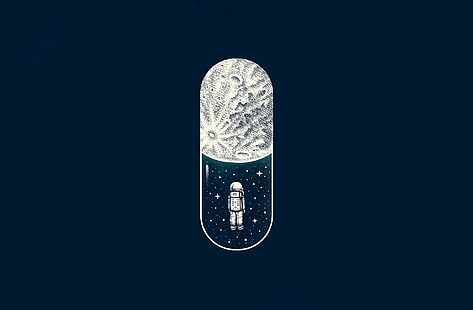 Science-Fiction, Astronaut, Minimalist, HD-Hintergrundbild HD wallpaper