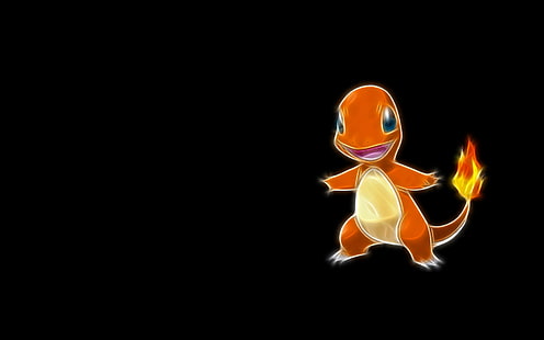 Pokemon Charmander, Feuer, Pokémon, Charmander, Fractalius, Videospiele, Minimalismus, HD-Hintergrundbild HD wallpaper