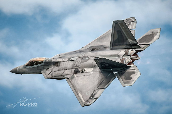 22 Raptor, pesawat terbang, Lockheed Martin F, Pesawat Militer, Angkatan Udara AS, Wallpaper HD